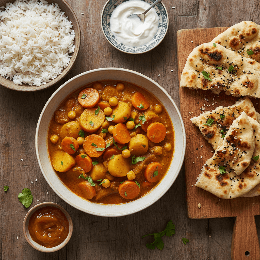 Curry de légumes et pois chiches