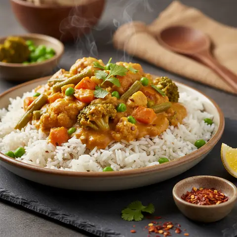Curry de Riz aux Légumes