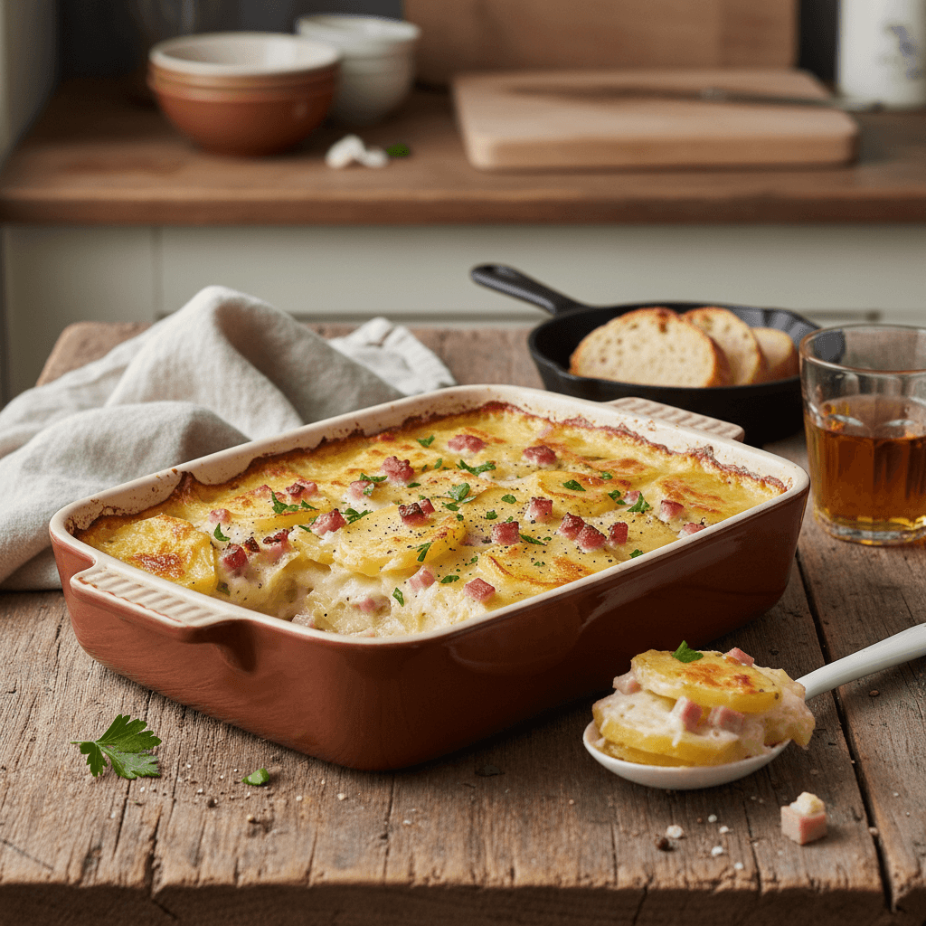 Kartoffel-Schinken-Auflauf