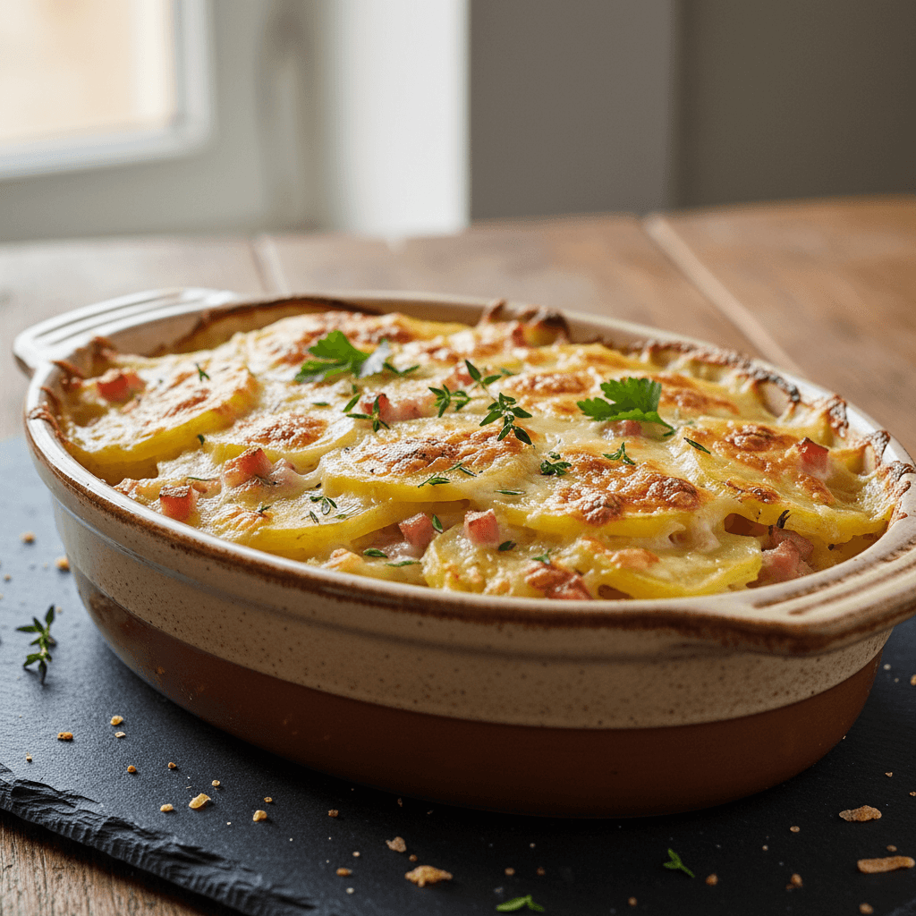 Gratin de Pommes de Terre et Jambon