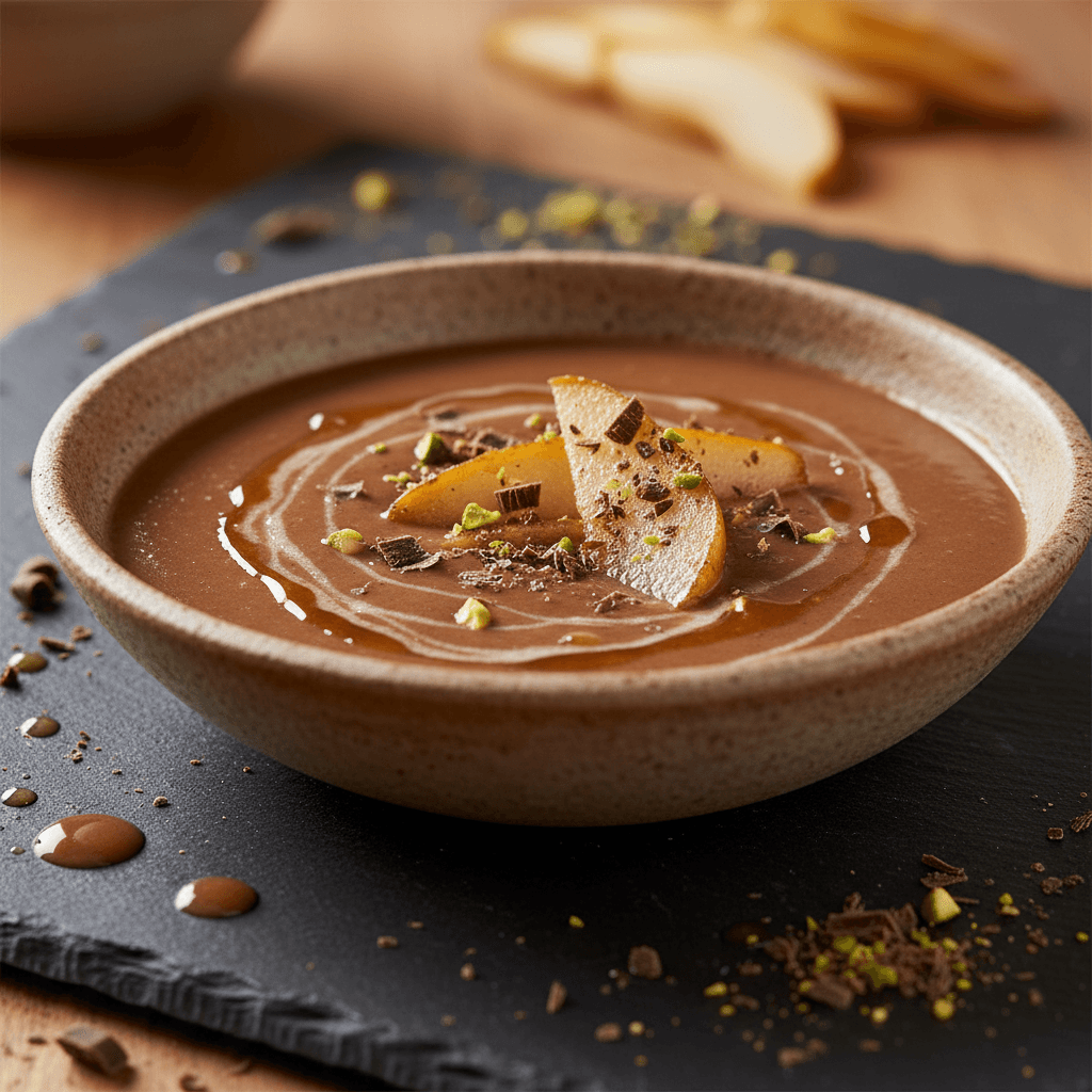 Soupe Poire-Chocolat Veloutée