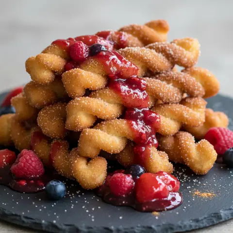 Churros Hawaïens aux Fruits Rouges