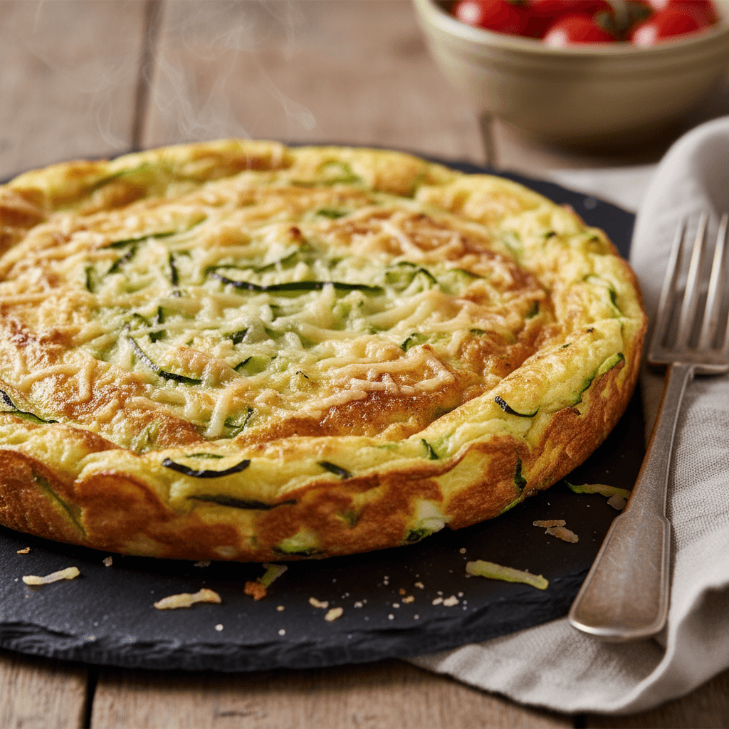 Frittata aux courgettes et comté au four
