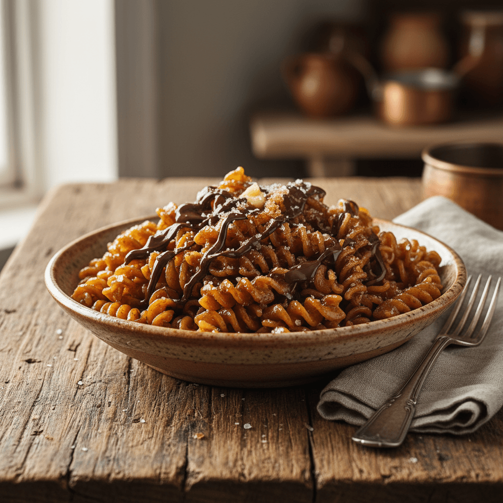 Sweet Chocolate Pasta (Italian Recipe)