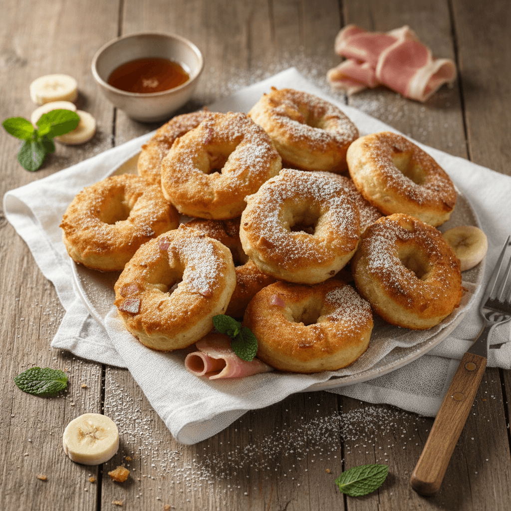 Beignets de Banane et Jambon en Pâte Légère