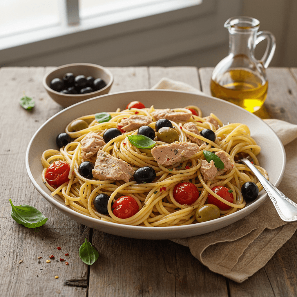 Pasta with Tuna and Olives