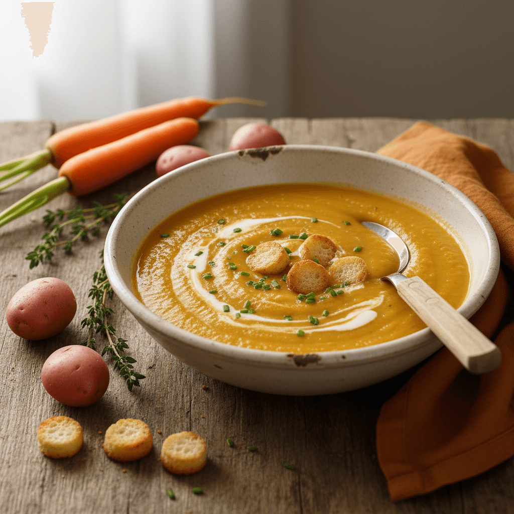 Creamy Potato and Carrot Soup