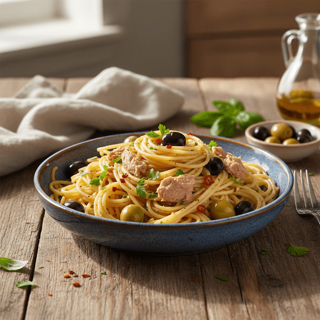 Pasta with Tuna and Olives