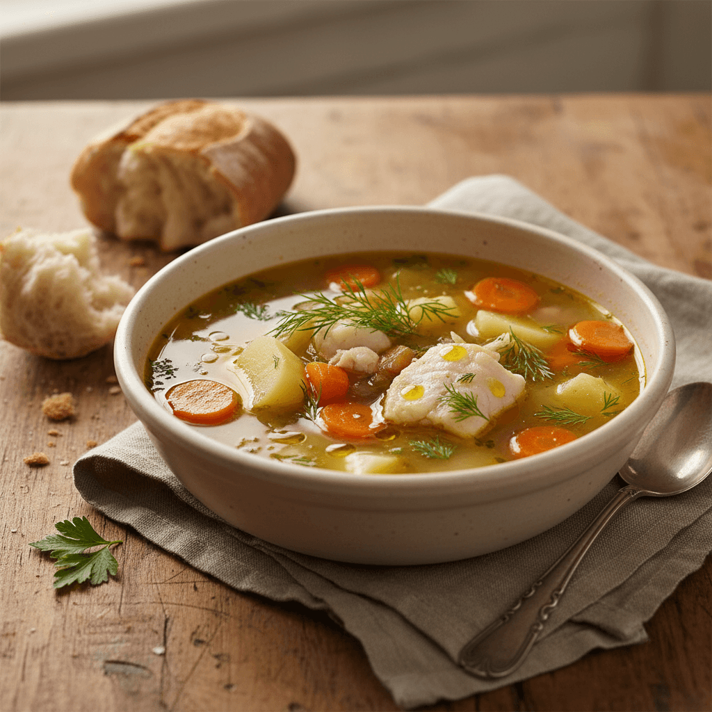 Vegetable and Fish Soup