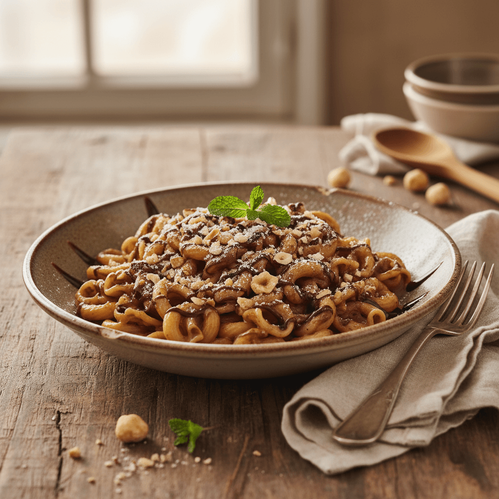 Pâtes au Chocolat et Noisettes Gourmandes
