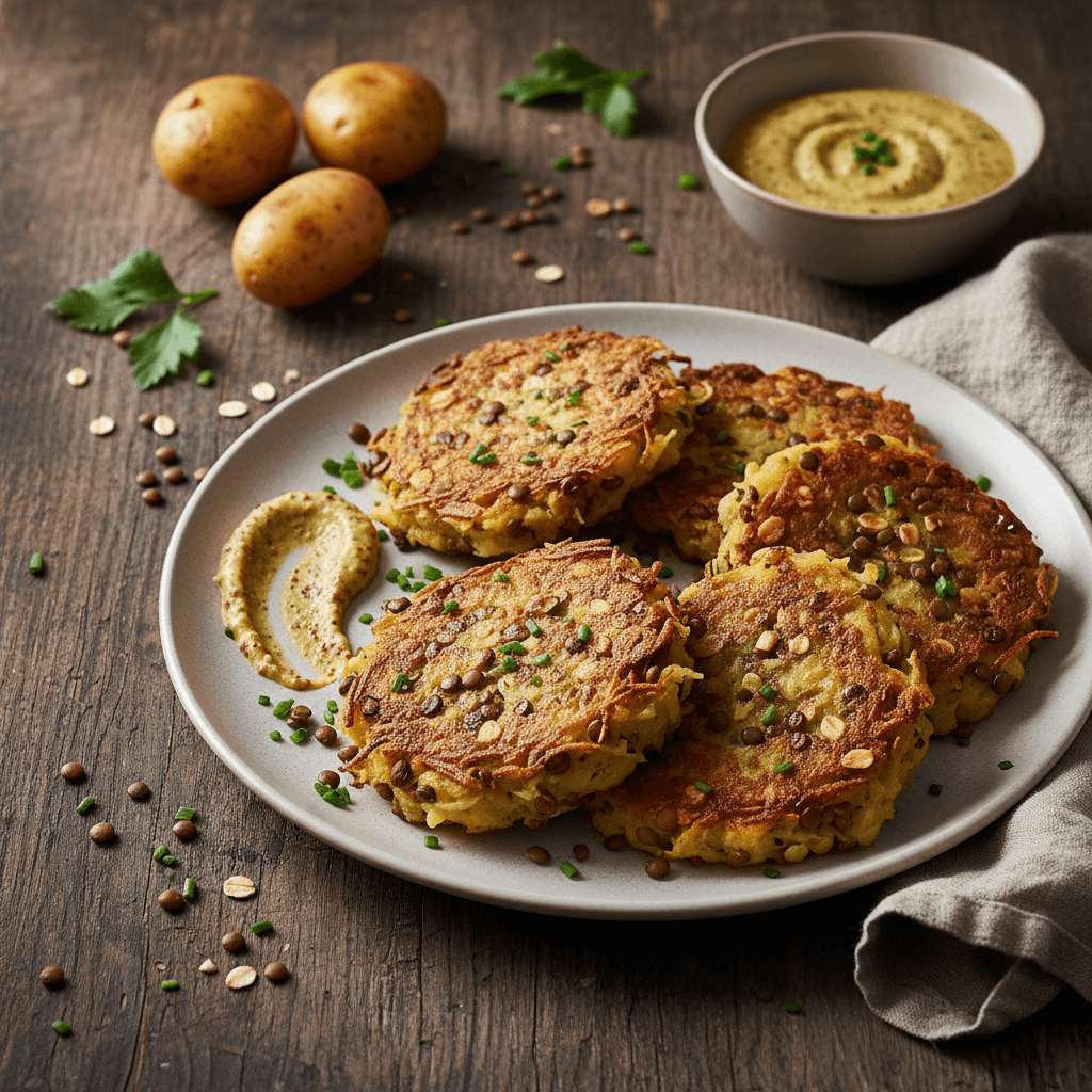 Mustard Potato and Lentil Patties
