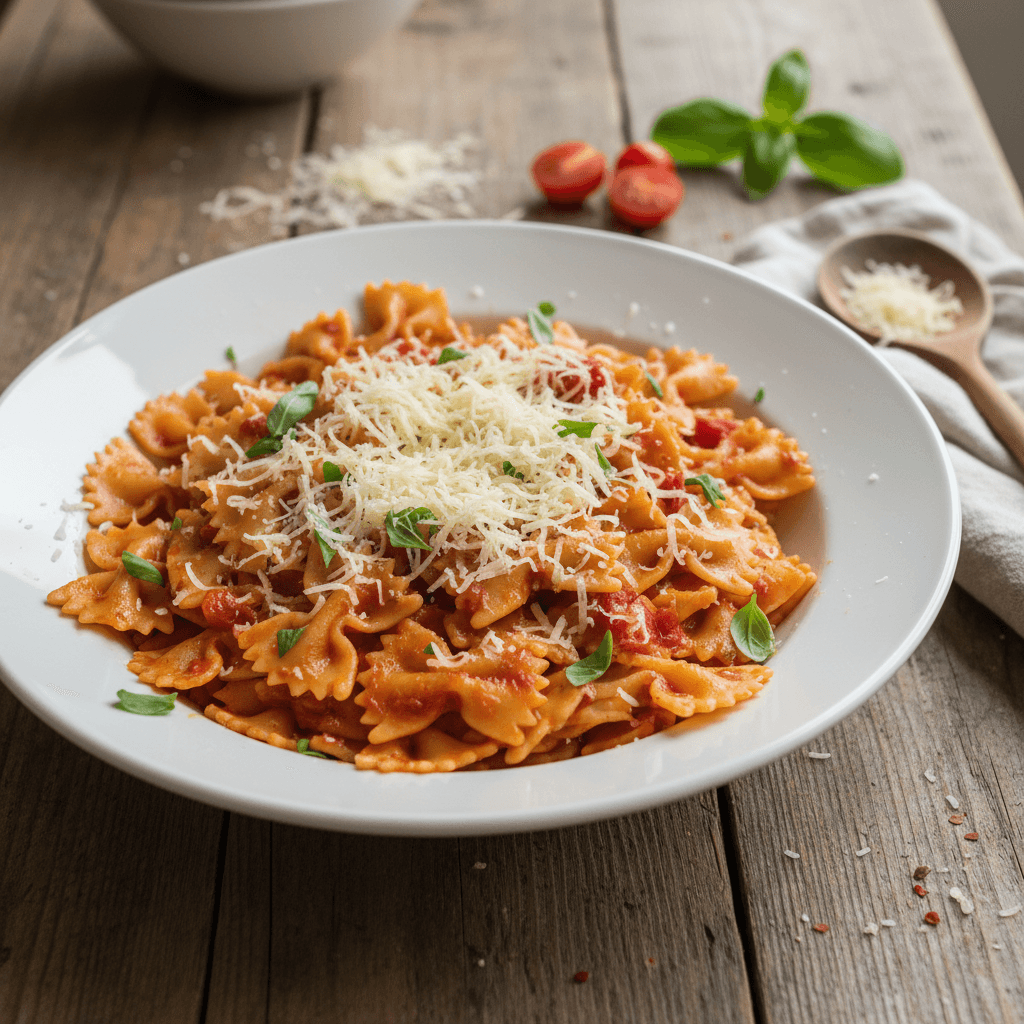 Pâtes à la Tomate et Comté