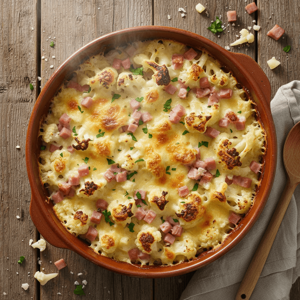 Gratin de Chou-fleur Jambon Fromage