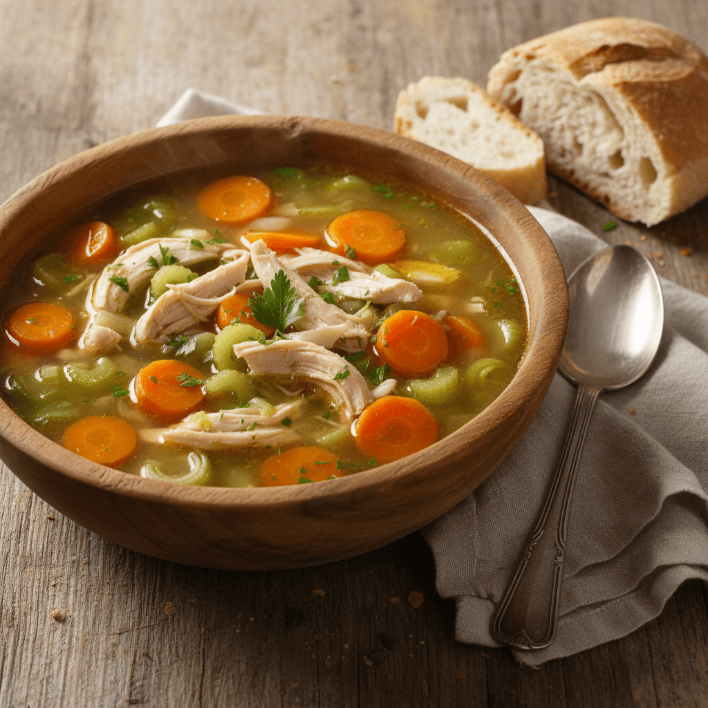 Wärmende Hühner-Gemüse-Suppe