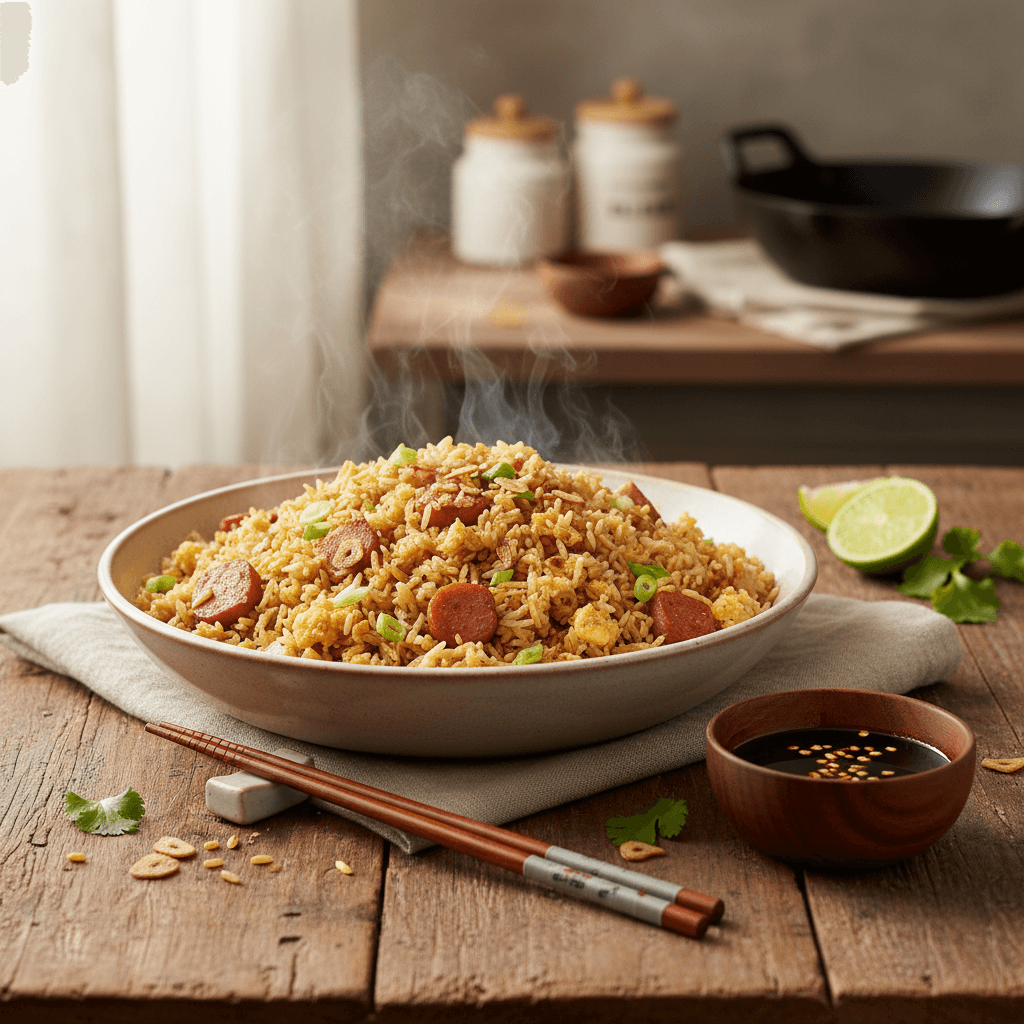 Einfaches Gebratenes Reis