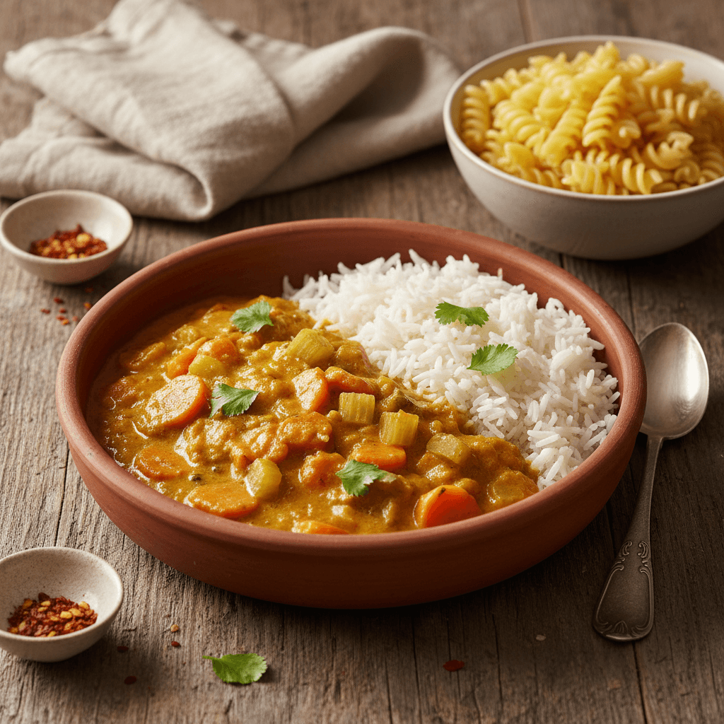 Gemüse-Curry mit Kokoscreme