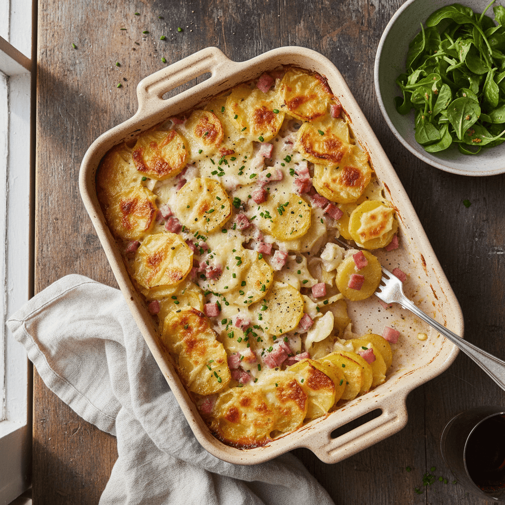 Gratin de Pommes de Terre et Jambon