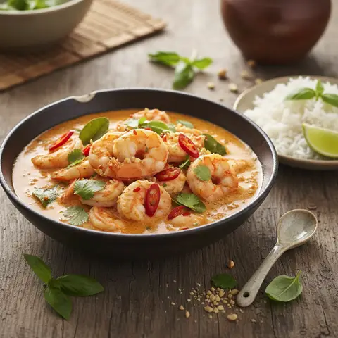 Curry de Crevettes Thaï