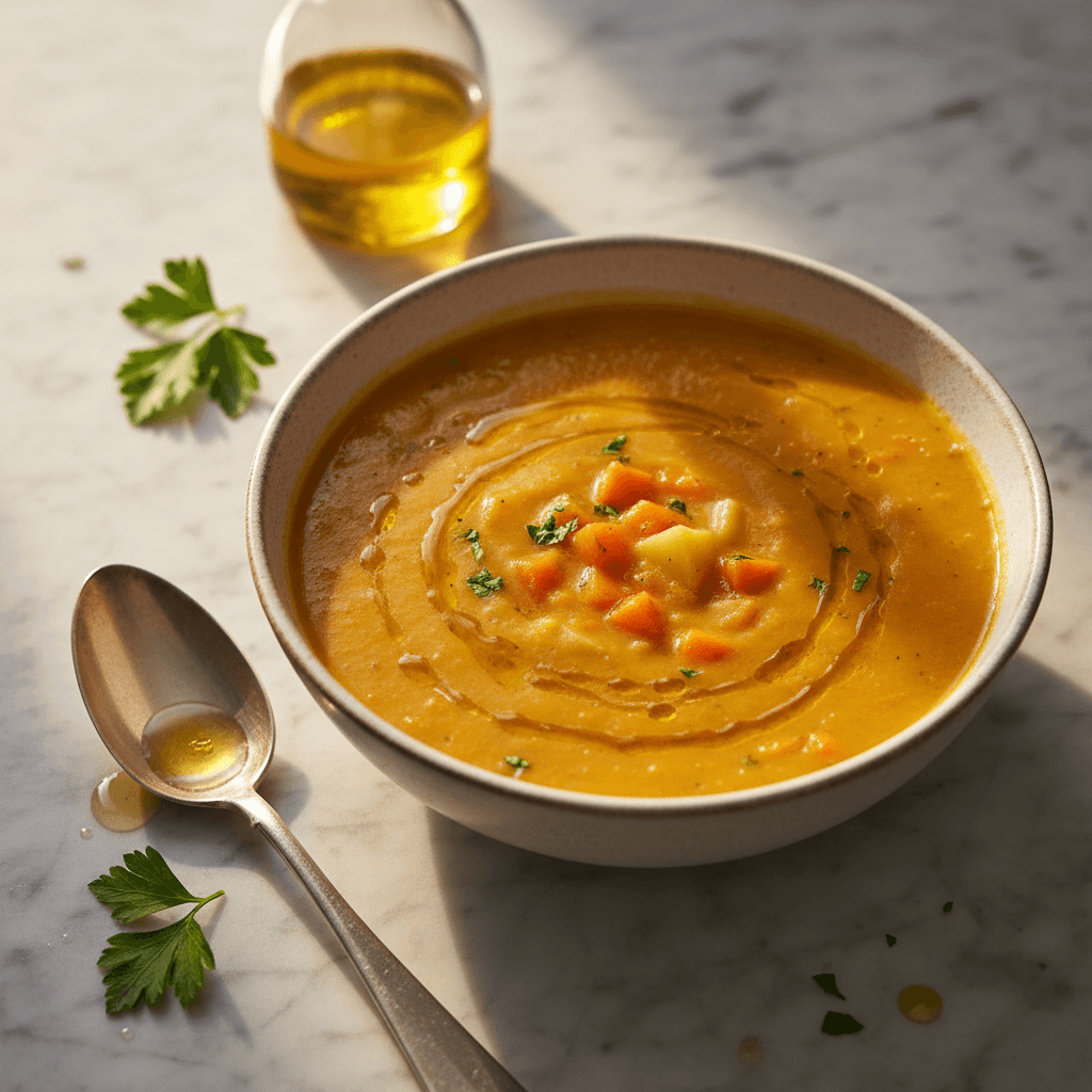 Soupe de carotte et pomme de terre