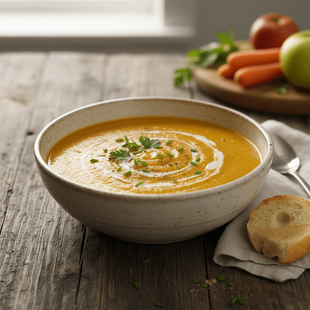 Karotten- und Kartoffelsuppe