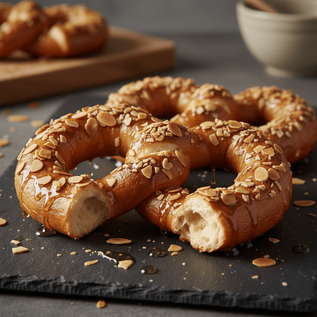 Bretzel Allemand aux Amandes et Miel