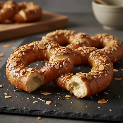 Bretzel Allemand aux Amandes et Miel