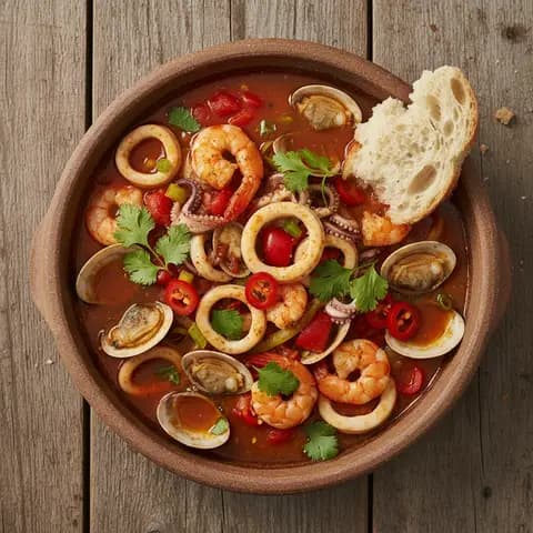 Caldeirada de fruits de mer portugaise