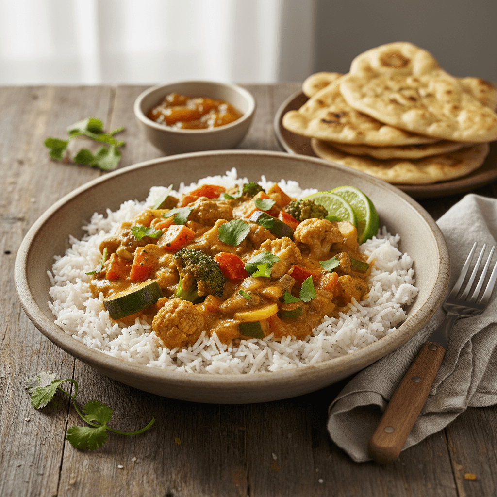 Gemüse-Curry mit Reis