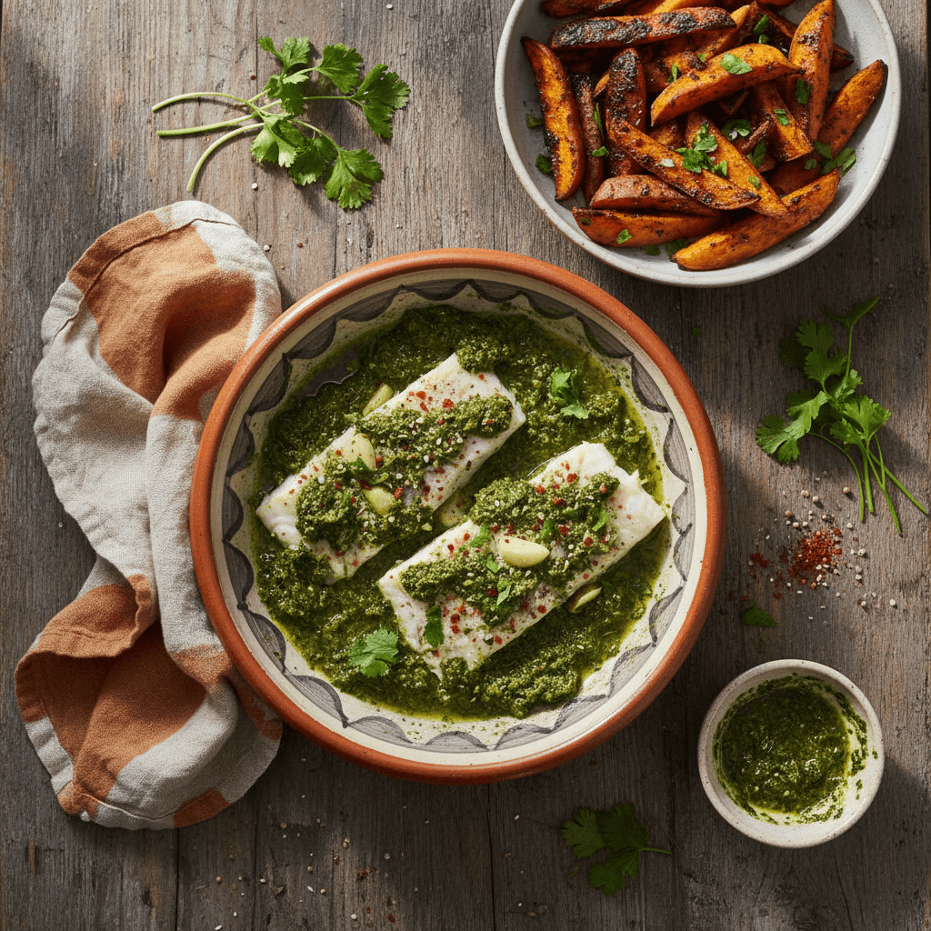 Chermoula de Poisson Blanc