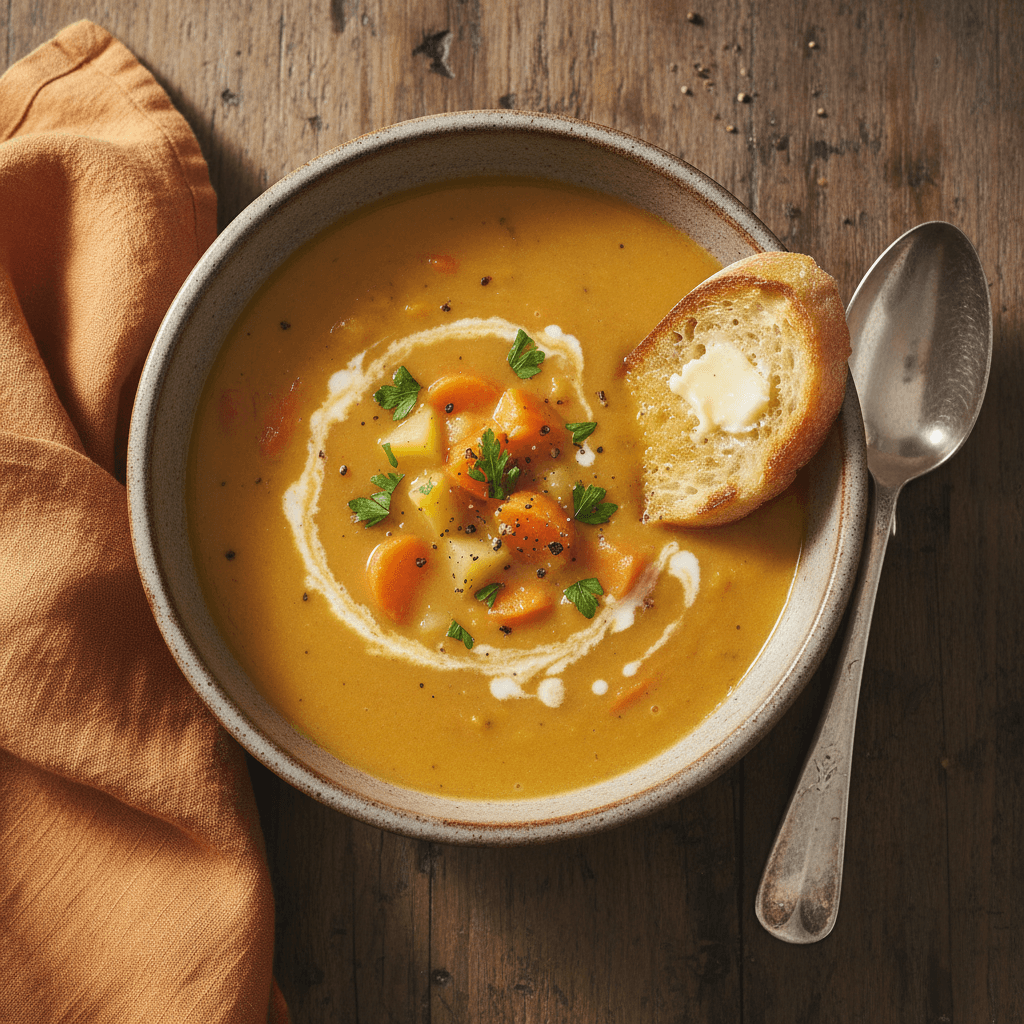 Karotten- und Kartoffelsuppe