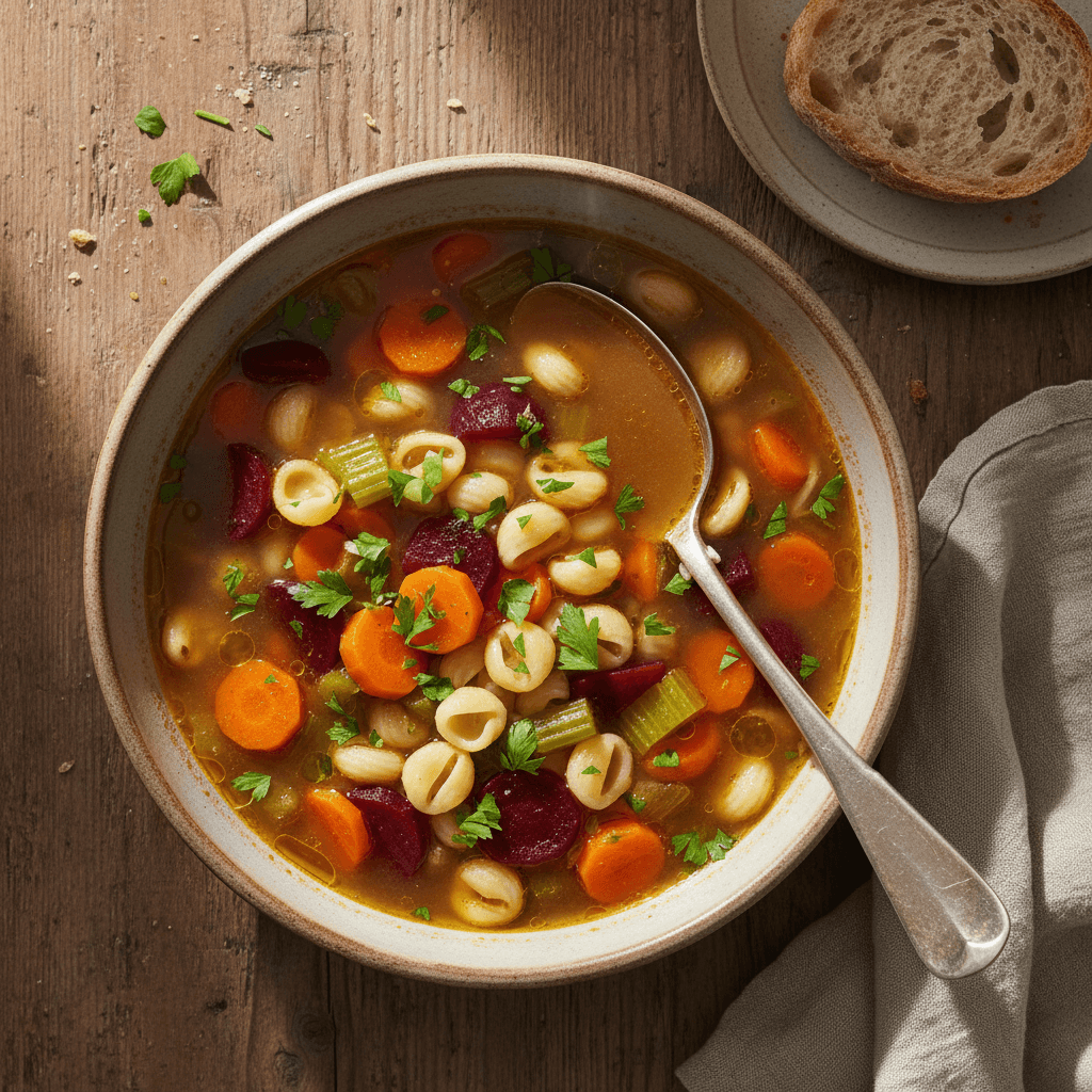Soupe de Légumes et Pâtes
