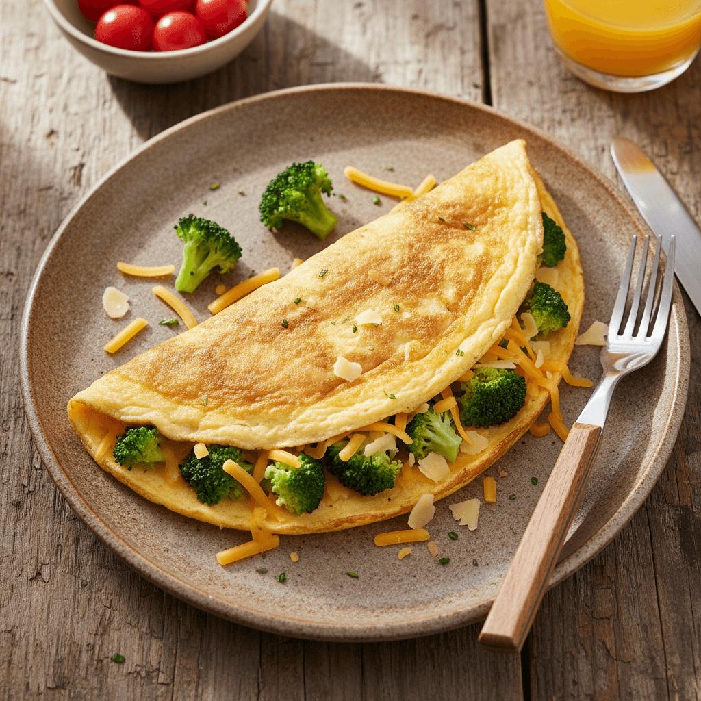 Brokkoli-Käse-Omelette