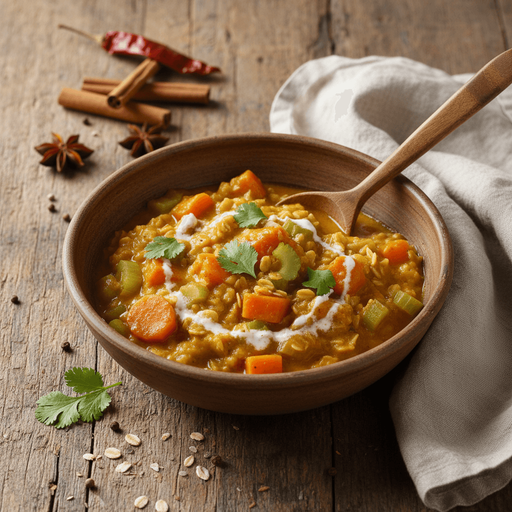 Vegetable Curry with Oats