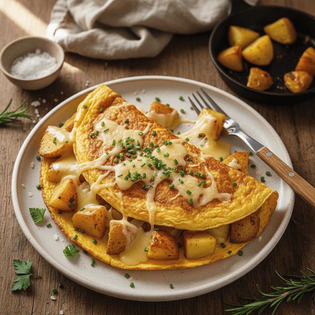 Farmhouse Omelet with Gruyère and Potatoes