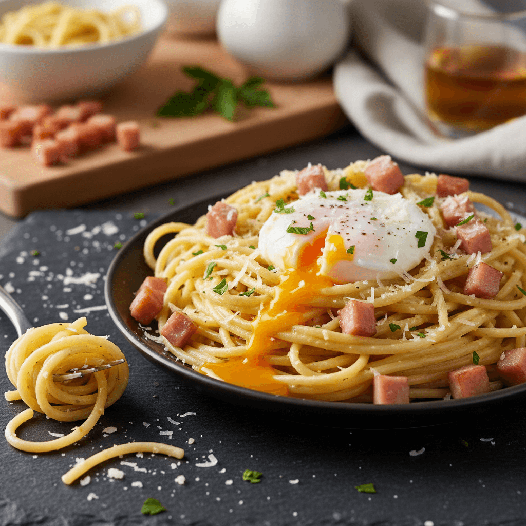 Pâtes à la Carbonara Simplifiée