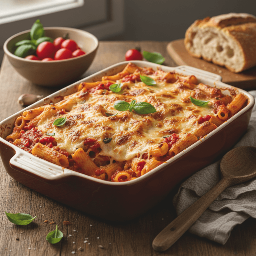 Pasta with Tomato and Mozzarella