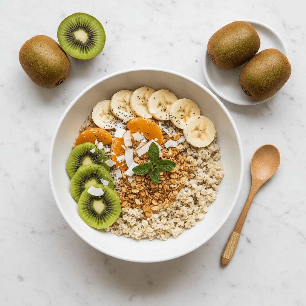 Bol de Quinoa aux Kiwis et Bananes