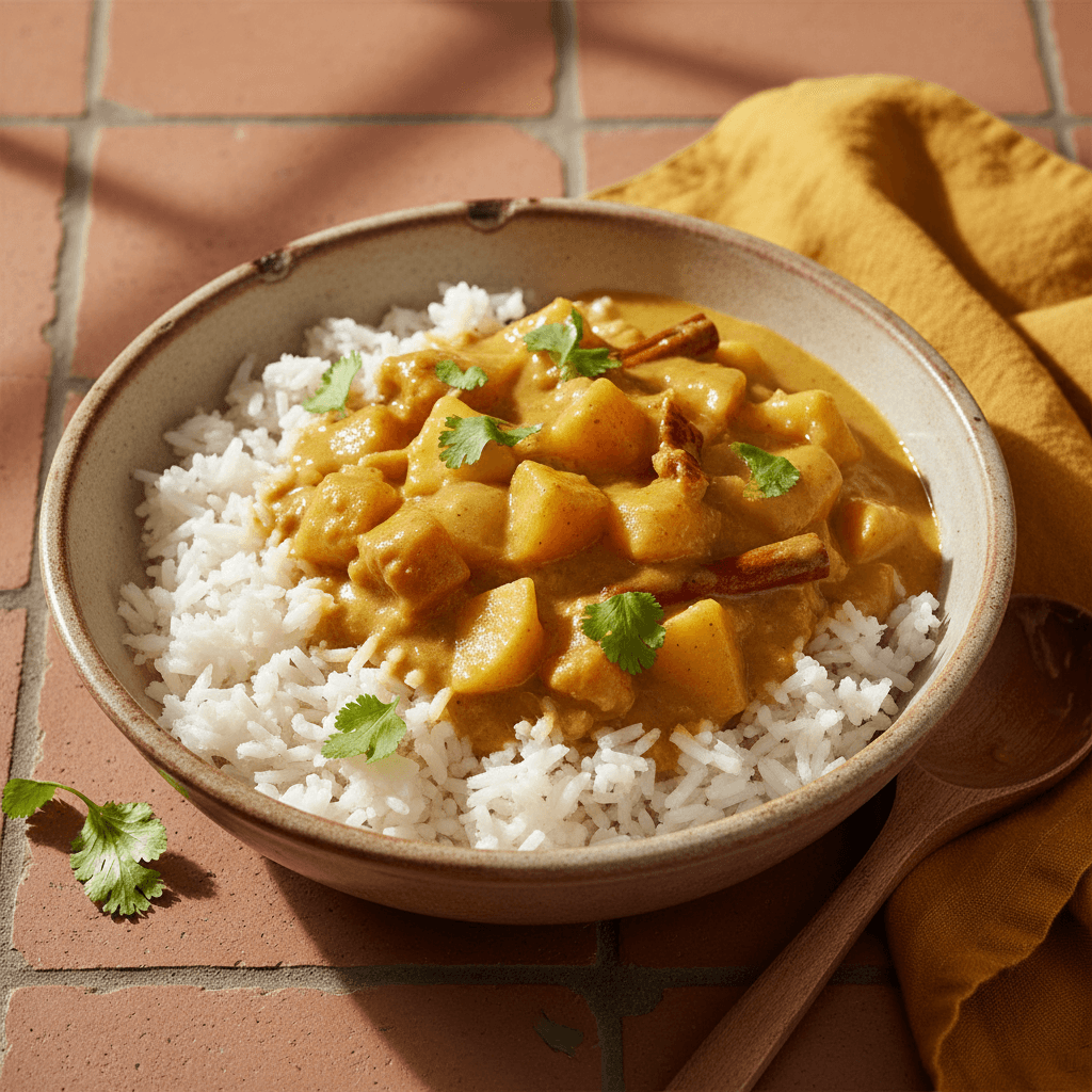 Curry de Pommes et Poires au Lait de Coco