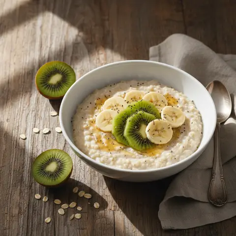 Porridge aux Flocons d'Avoine et Kiwis