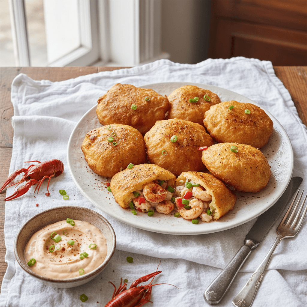 Beignets aux Écrevisses Cajun