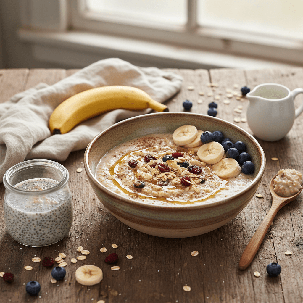 Porridge Sucré aux Flocons et Avoine