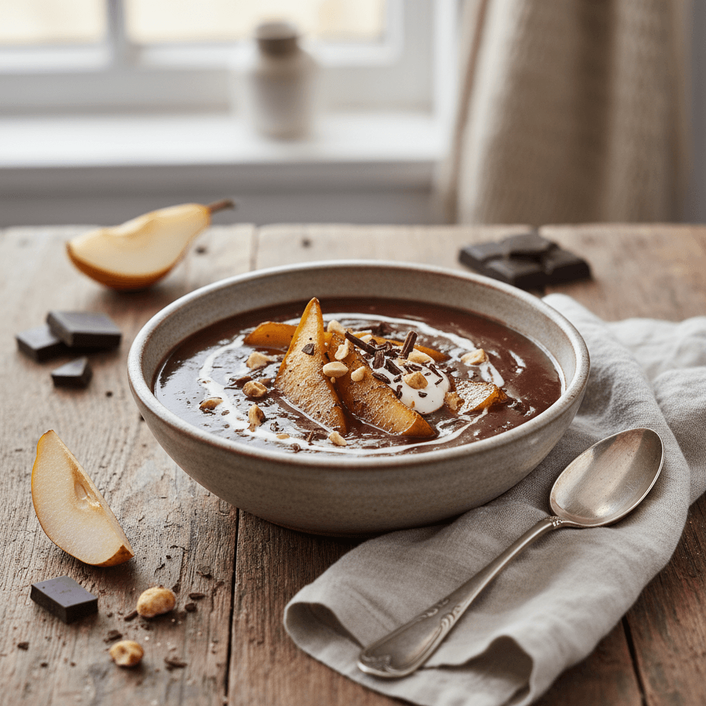 Soupe Poire-Chocolat
