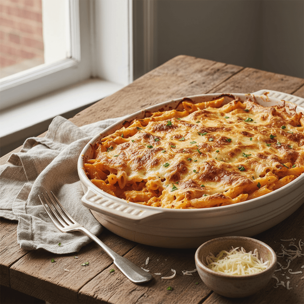 Penne with Carrot and Gruyère Sauce