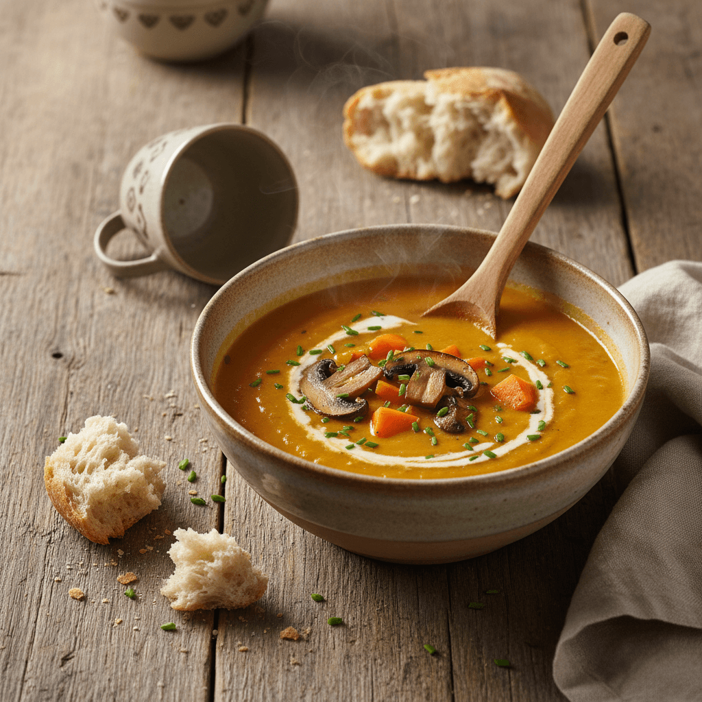 Carrot and Mushroom Soup