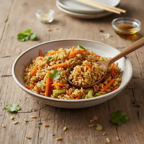 Riz Sauté aux Carottes et Céleri