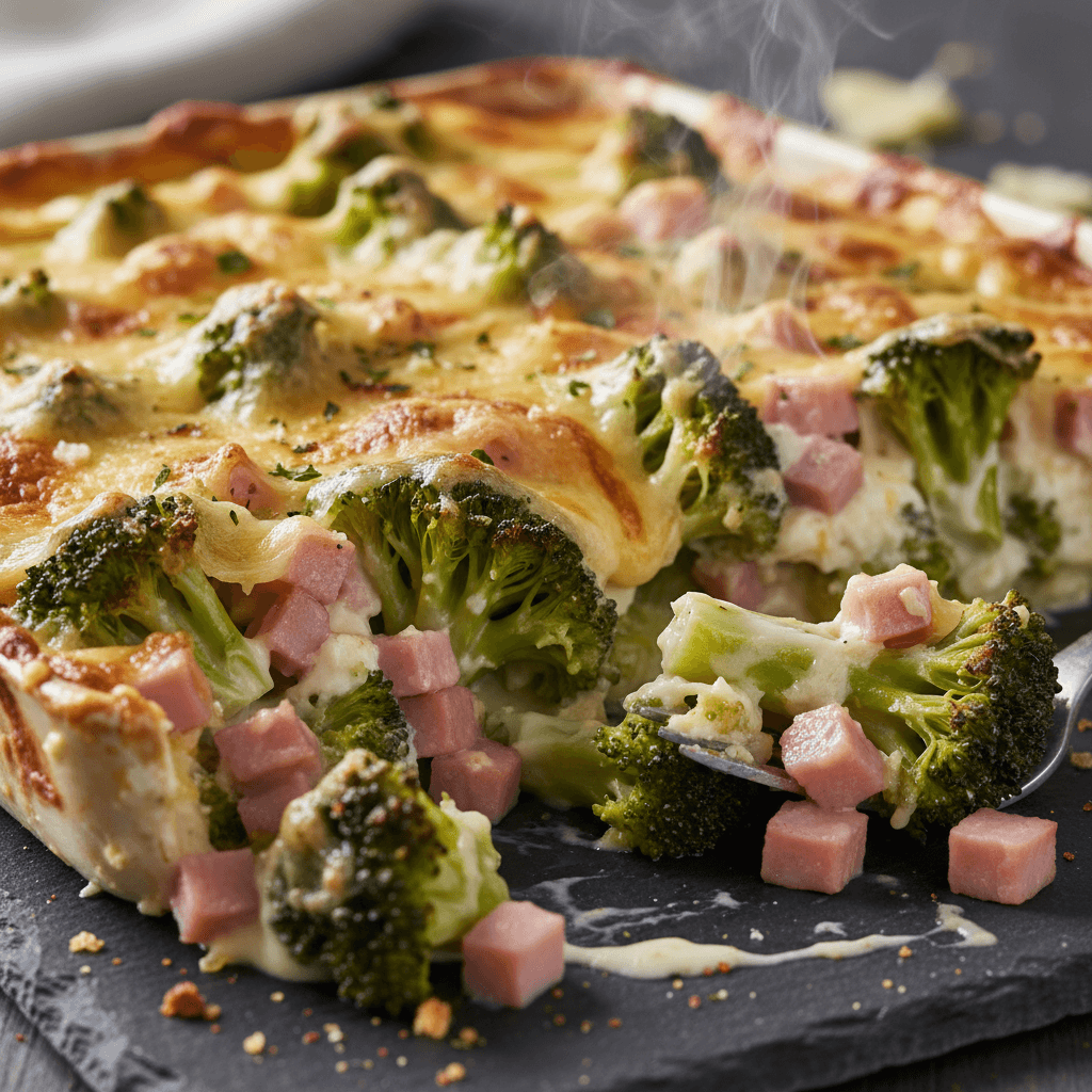 Gratin de Brocoli et Jambon
