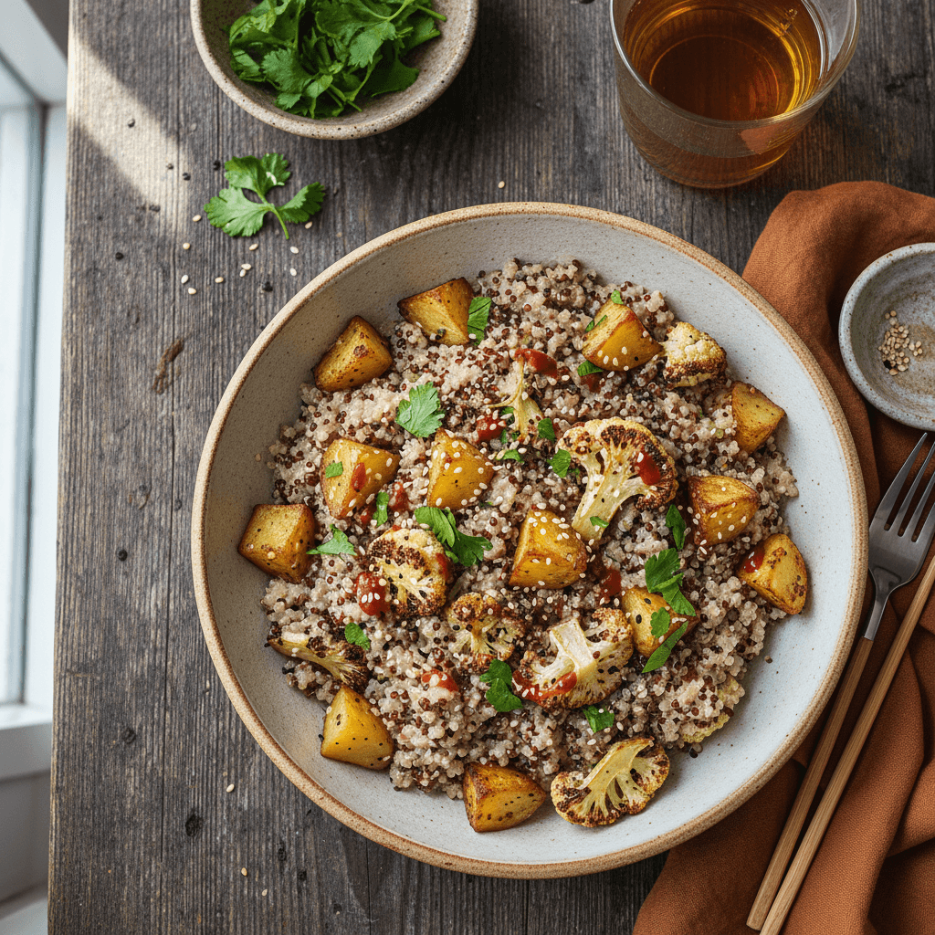 Risotto Quinoa aux Pommes de Terre et Chou-fleur