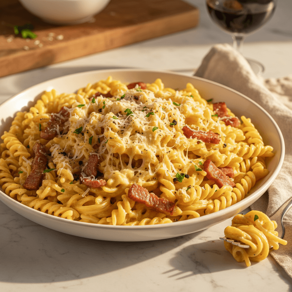 Pâtes à la Carbonara Gourmande