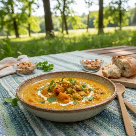 Curry de Carottes et Céleri à l'Avoine