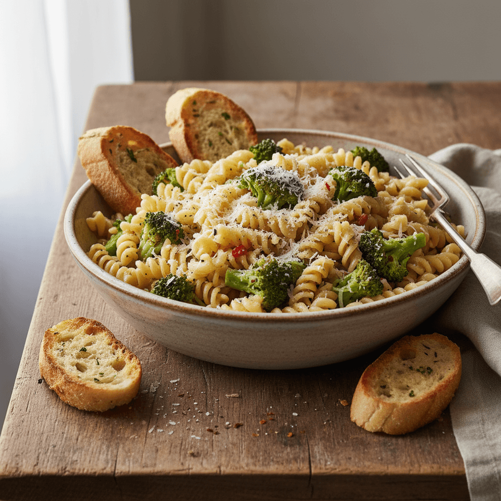 Pasta with Parmesan and Broccoli